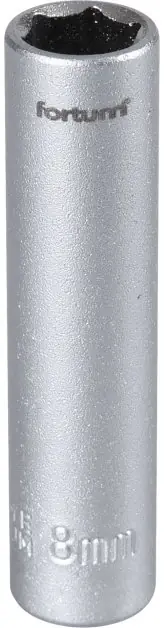 Vrácení Zdarma Hlavice nástrčná prodloužena 1/4", 8mm, L 50mm FORTUM