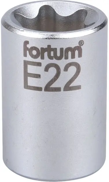 Hlavice nástrčná vnitřní TORX 1/2", E 22, L 38mm FORTUM Omezená Nabídka