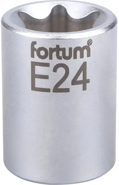 Hlavice nástrčná vnitřní TORX 1/2", E 24, L 38mm FORTUM Rychlé Dodání