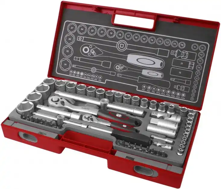 Nakupujte Hned Hlavice nástrčné, sada 60ks, 1/4", 1/2" FORTUM