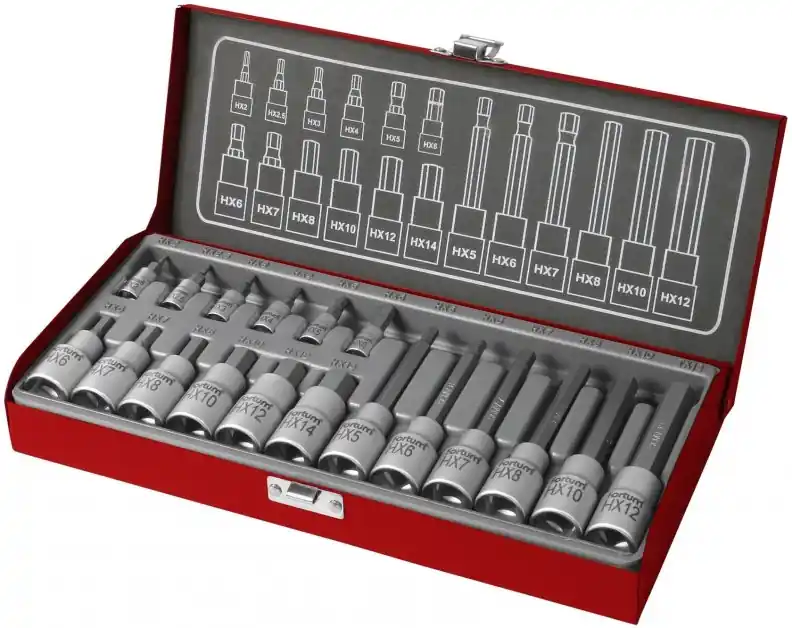 Ihned K Objednání Hlavice zástrčné Imbusové, sada 18ks, 1/4", 1/2" FORTUM