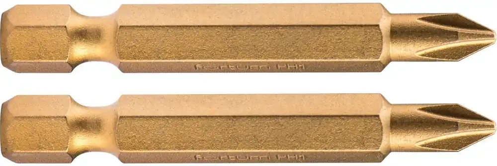 Hrot křížový phillips, sada 2ks, PH 1x50mm,titan. úprava, S2 FORTUM Víkendová Akce