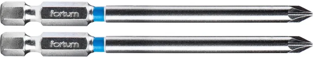 Hrot křížový pozidriv, sada 2ks, PZ 1x90mm, S2 FORTUM Poslední Šance