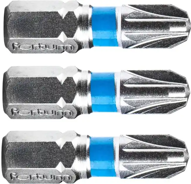 Sezónní Sleva Hrot křížový pozidriv, sada 3ks, PZ 3x25mm, S2 FORTUM