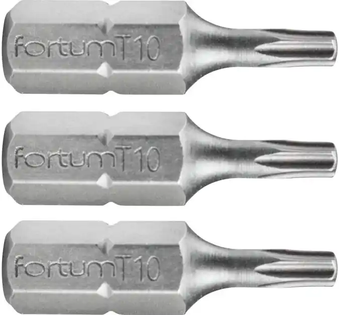 Akční Cena Hrot TORX, sada 3ks, T 10x25mm, S2 FORTUM
