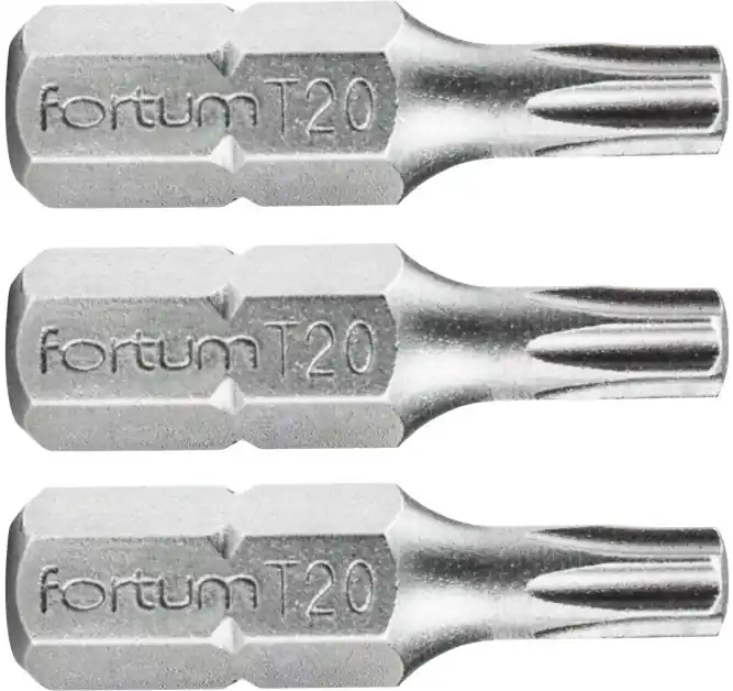 Akční Nabídka Hrot TORX, sada 3ks, T 20x25mm, S2 FORTUM
