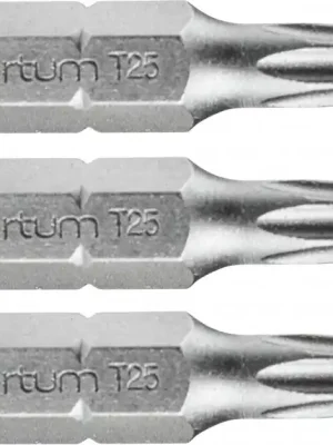 Hrot TORX, sada 3ks, T 25x25mm, S2 FORTUM Omezená Nabídka