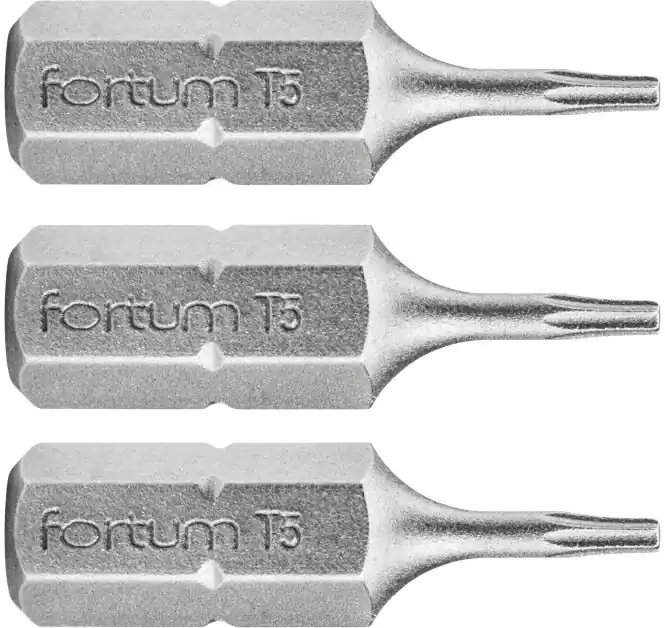 Novinka Hrot TORX, sada 3ks, T 5x25mm, S2 FORTUM