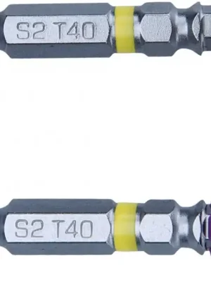 Hroty sada 2ks TORX s magnetickým kloboučkem, T 40x50mm, S2 FORTUM Ověřený