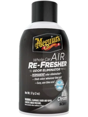 Meguiars Air Re-Fresher Black Chrome - Čistič klimatizace / pohlcovač pachů / osvěžovač vzduchu 57g Originální