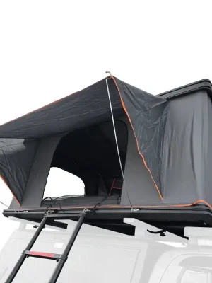 Expresní Doručení Střešní autostan Aroso Schwarzwald pro 3 osoby - s aluminiovou skořepinou / šedý / 4 ližiny