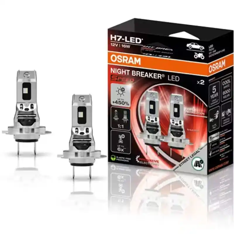 Akční Cena Autožárovky LED diodové Osram Night Breaker Speed 450 H7 12V 16W PX26d 2ks / schváleno pro ČR / EU homologace / čtvrtá generace