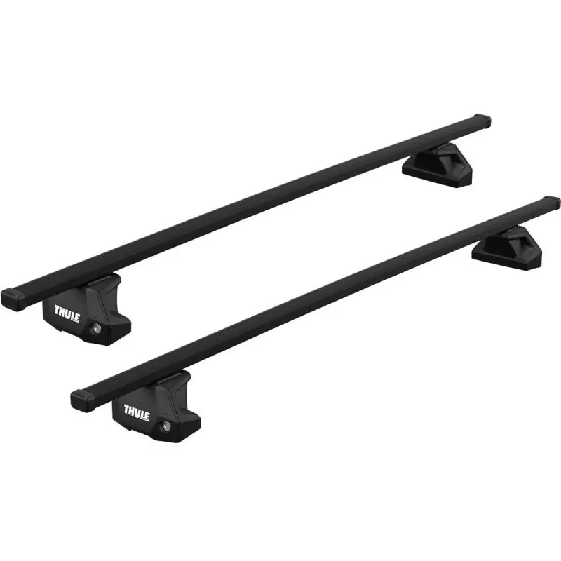 Ihned K Objednání Střešní nosič Thule SquareBar Evo Black Mercedes C (Typ W204) Sedan (2007-2014) 4-dv pevné montážní body bez střešního okna